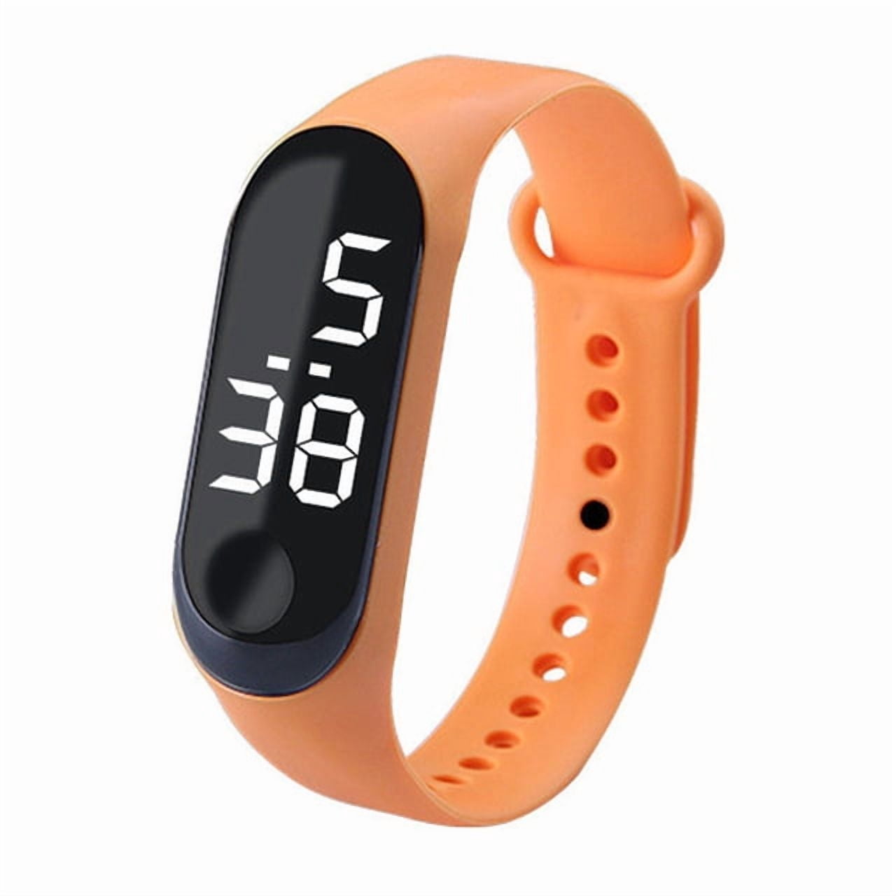 Digital Watch for Student, LED Light Display Plastic Mirror Electronic ...