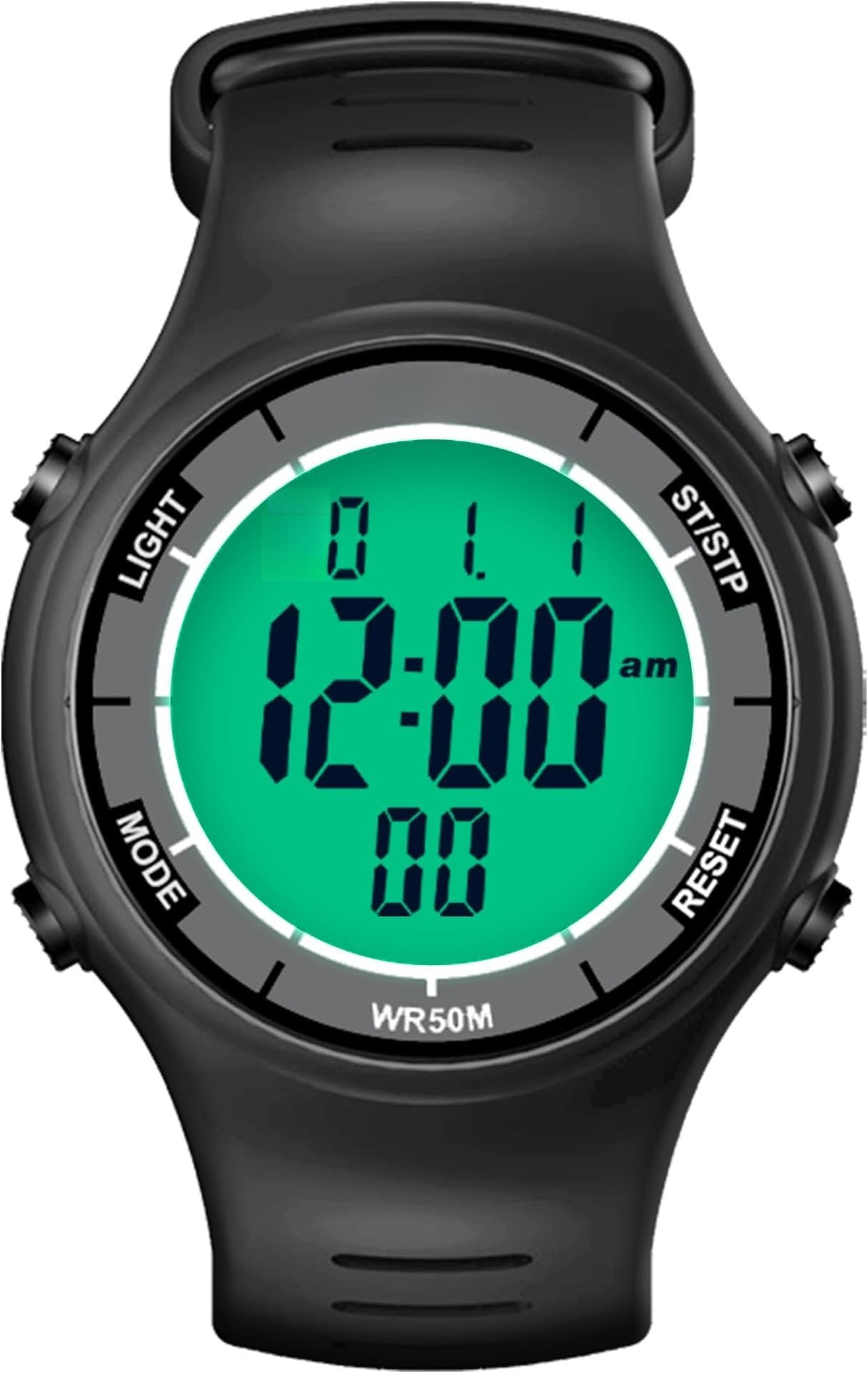 Digital Watch with Stopwatch Countdown Timer EL Backlight,Ultra-Thin ...