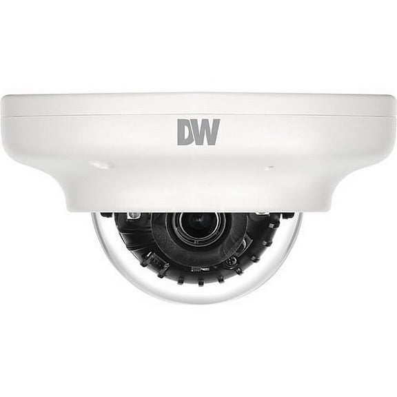 Digital Watchdog DWC-MV72DI28T MEGApix 2.1MP Ultra-low Profile IR Vandal Dome IP Camera, 2.8mm Fixed Lens, White