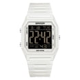 thumbnail image 1 of Digital Watches for Men Women Waterproof Unisex Digital Sports Watch Square Stopwatch Countdown Alarm Analog Silicone Strap Transparent Case Wristwatch, 1 of 8