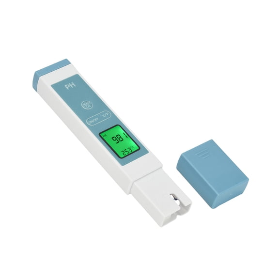 Digital Water Acidity Meter Pen, LCD Water and Temperature Display, 0-14 Reading, Portable Tester for Pool and Aquarium Checks