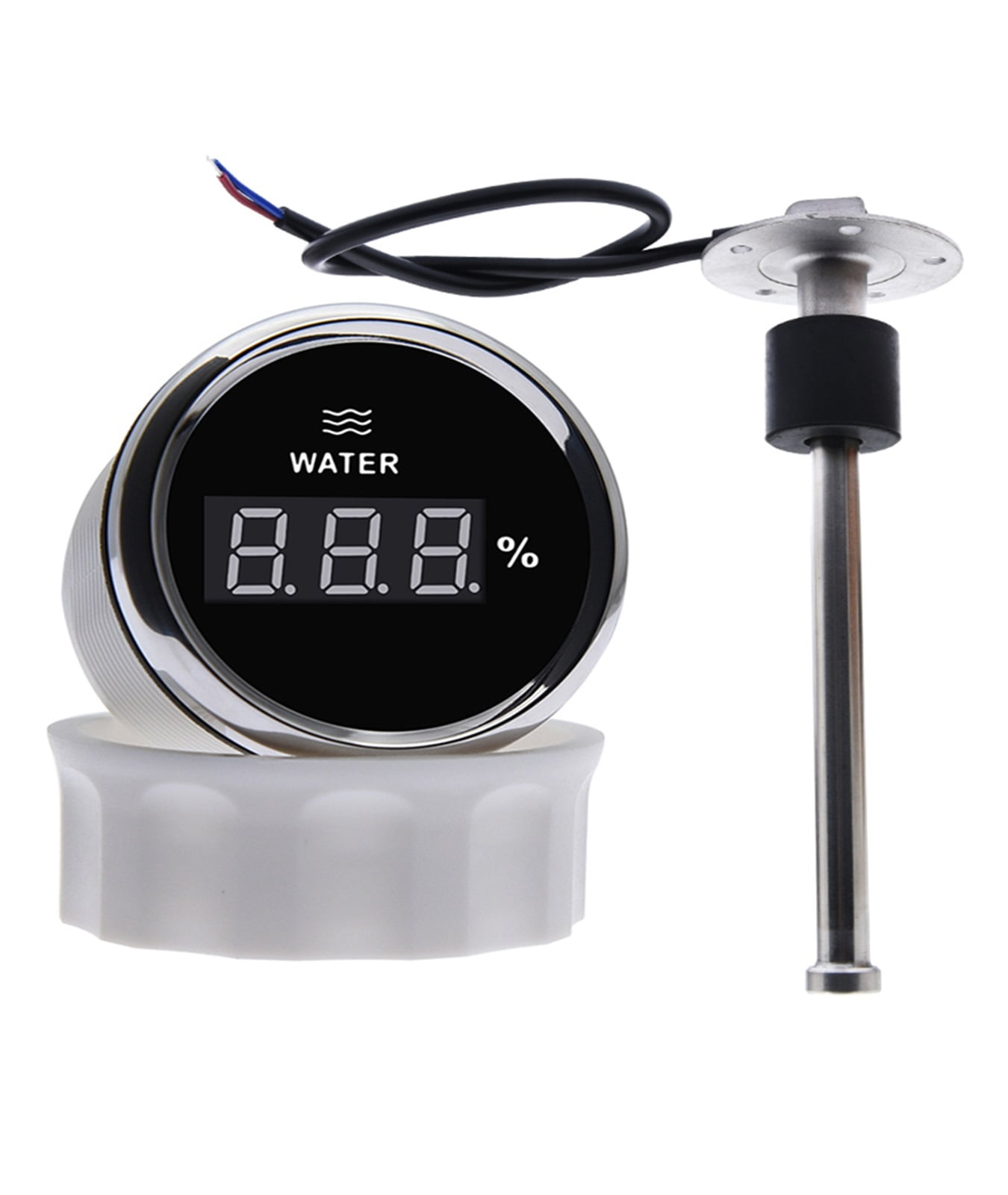 Digital Water Level Gauge Water Level Sensor 0-190 Ohm Fit Boat Car ...
