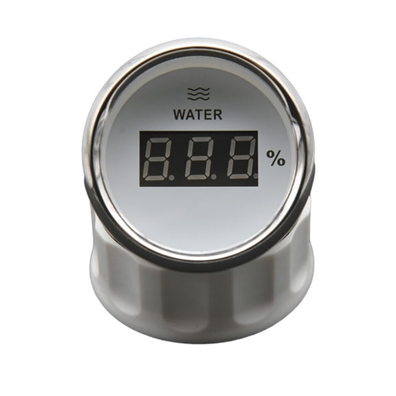 Digital Water Level Gauge With Red LED Backlight 0-190ohm Water Tank Level Indicator For Sensor Boat RV Car 12V/24V ,Easy to Install