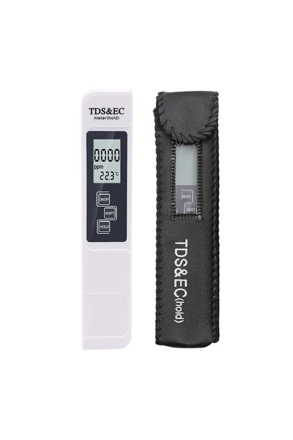 Digital Water Quality Tester TDS EC Meter Range 0-9990 Multifunctional Water Purity Temperature Meter TEMP PPM Tester ,Multifunctional