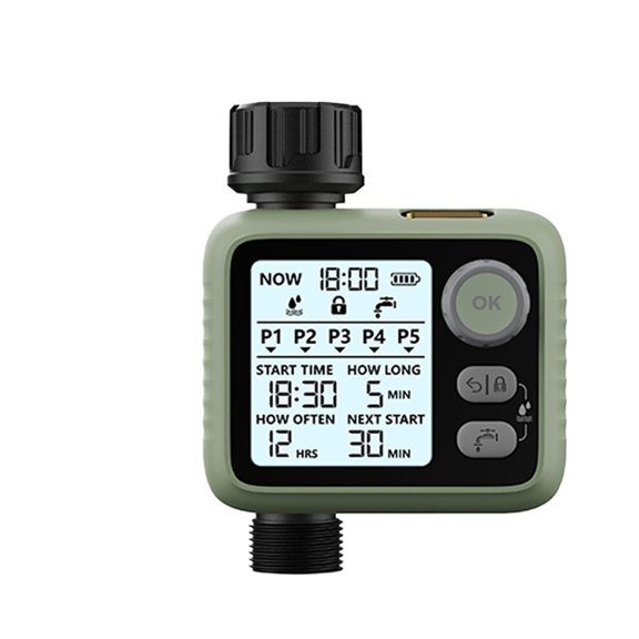 Digital Water Timer LED Backlight Display Rain Sensor Super Plans Garden Tools