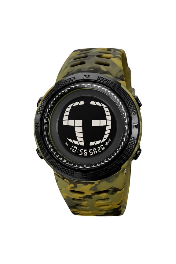 Digital Waterproof Electronic Watch, Multi-Function Digital Display with Alarm, Stopwatch, Timer, 50M Water Resistance, High-Brightness EL Backlight, Durable ABS Case, TPU Strap