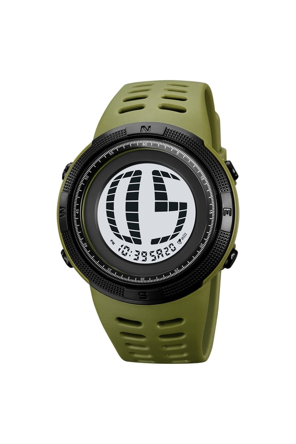 Digital Waterproof Electronic Watch, Multi-Function Sport Watch, Stylish Outdoor Timepiece, Durable EL Backlight Design, 50M Water Resistant Everyday Wear