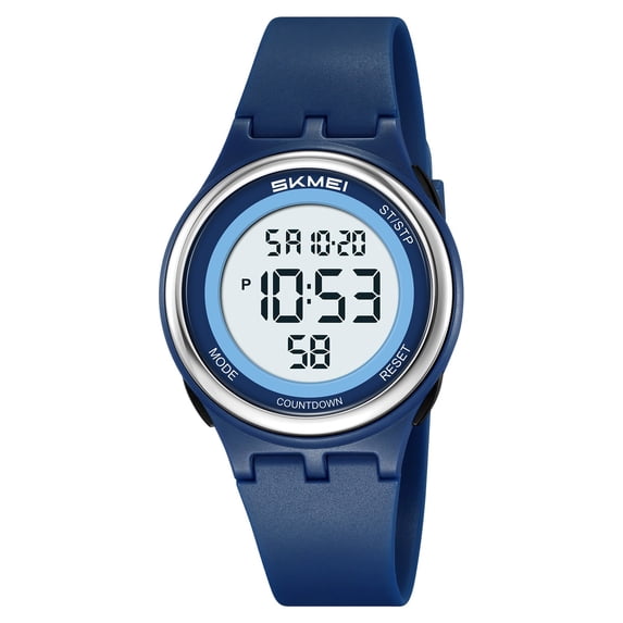 Digital Waterproof Watch - Electronic 's Wristwatch with Clear Display, Alarm Function, Lightweight and Adjustable, Safe Materials for Daily Wear B