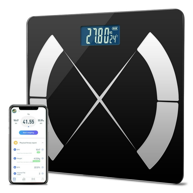 Digital Weighing Machine, Smart Body Composition Scale Fat Monitor BMI ...