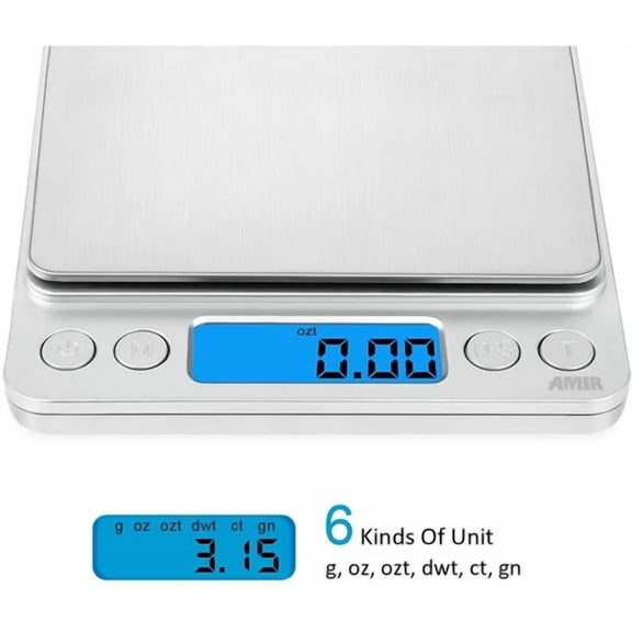 Digital Weight Kitchen Scale Jewelry Gold Grain Food Minisize Gram 3000G X 0.1G