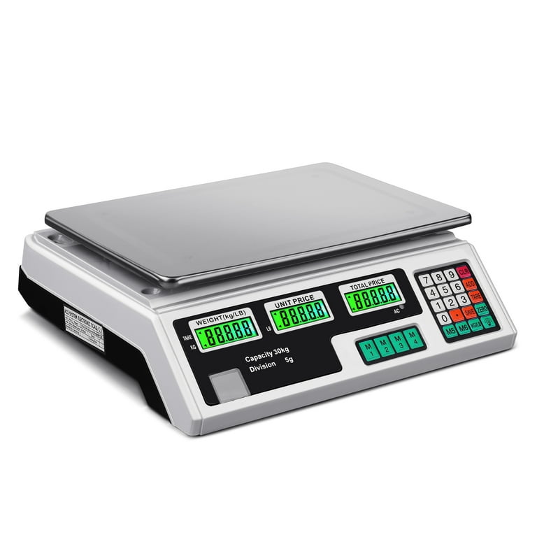 66Lbs Digital Weight Scale Price Computing Retail Count Scale Food Meat  Scales
