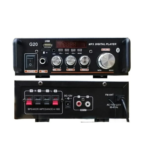 Digital Wireless Bluetooth High-Fidelity 5.0 Amplifier HiFi Subwoofer Home Theater Sound