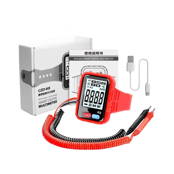 Digital Wristband Multimeter High Precisions Electric Tester For Electriccal Task Resistance Continuity Testing