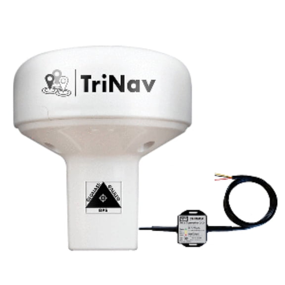 9" White and Black Marine Electronics Digital Yacht GPS160 TriNav Sensor with SeaTalk Interface Bundle