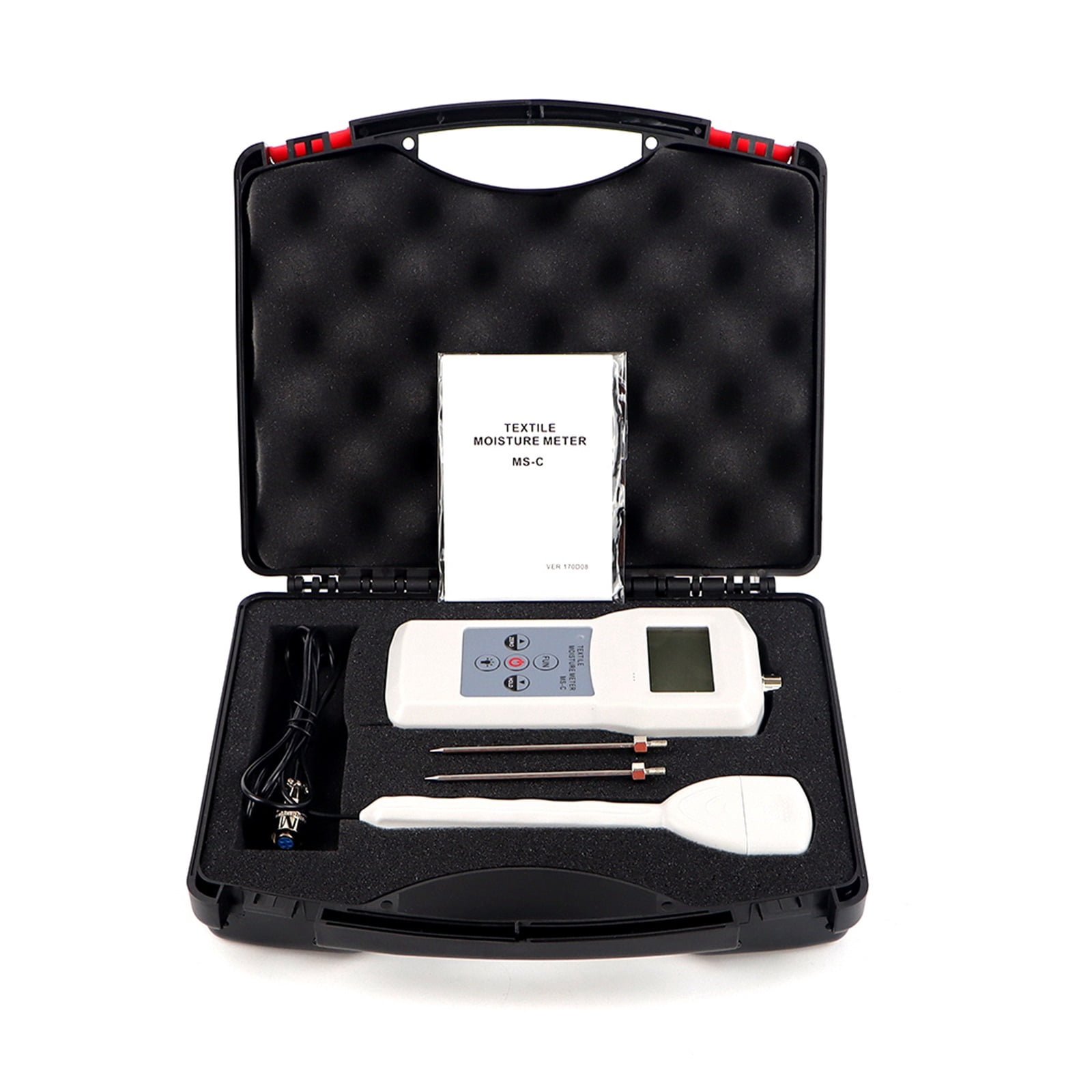 Digital Yarn Moisture Meter Wool Silk Woollen Textile Materials Humidity Tester LCD Display Professional Cotton Hygrometer