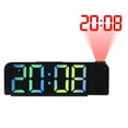 thumbnail image 1 of Digital alarm clock Simple projection alarm clock LED large font display electronic clock, 1 of 7