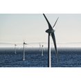 thumbnail image 1 of Digital composite of wind turbines on the water;Tarifa cadiz andalusia spain Poster Print, 1 of 2