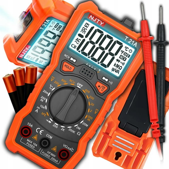 Digital multimeter T21A compact portable multi-purpose meter with lighting anti-burn protection belt magnet adhesion work measurement