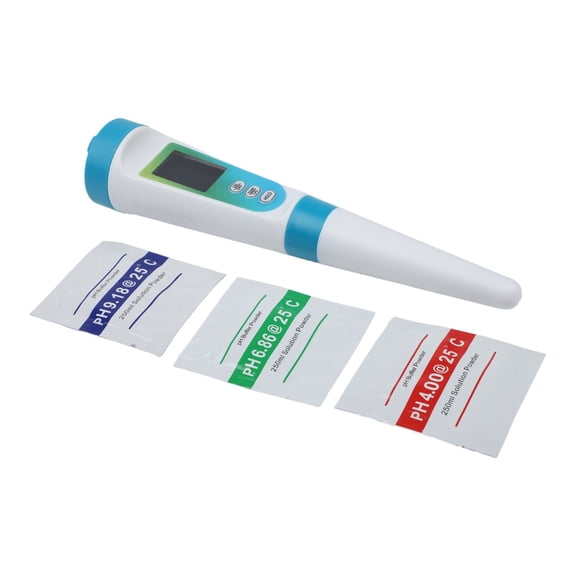 Digital pH Meter with LCD Display, 0.01 Resolution ATC for Food Water Quality Monitoring, Brewing Hydroponics Testing Pen