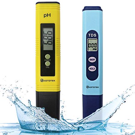 Digital pH & TDS Meters Water Quality Test Kit, pH Pen Tester TDS PPM Meter 2 in 1 Kit with 0~16.00ph and 0~9999ppm Measure Range for Hydroponic, Aquarium, Drinking Water, RO System, Pool$$Tools