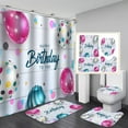 thumbnail image 1 of Digital printed bathroom four piece set, 1 of 2