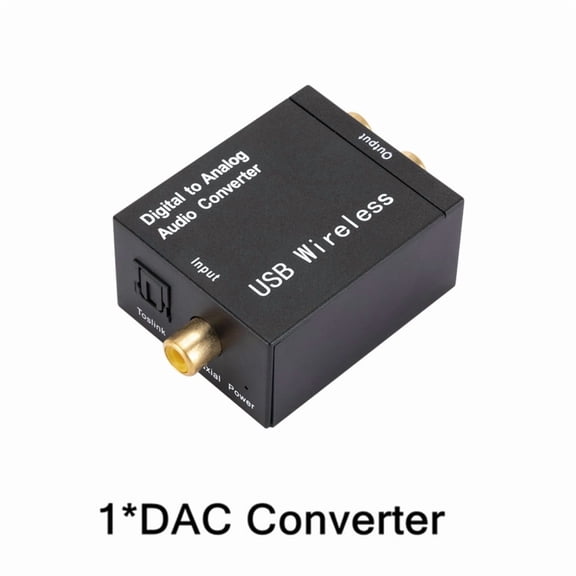 Digital to Analog Audio Converter RCA R/L Output Audio Adapter DAC Amplifier Box For Coaxial Optical SPDIF ATV DAC Decoder