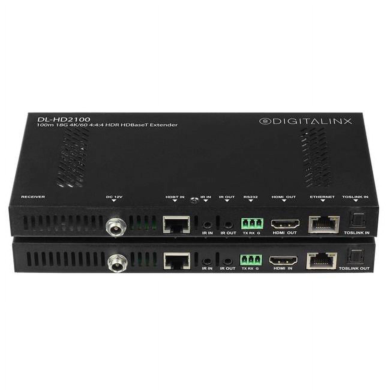 Digitalinx DL-HD2100 HDMI HD Base 18G 4K60 4-4-4 HDR capable Extender ...