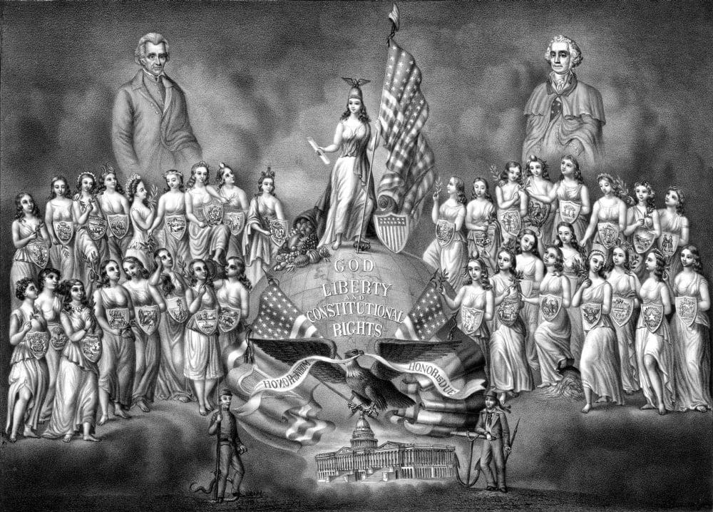 Digitally American history print Canvas Art - John ParrotStocktrek Images (17 x 12)