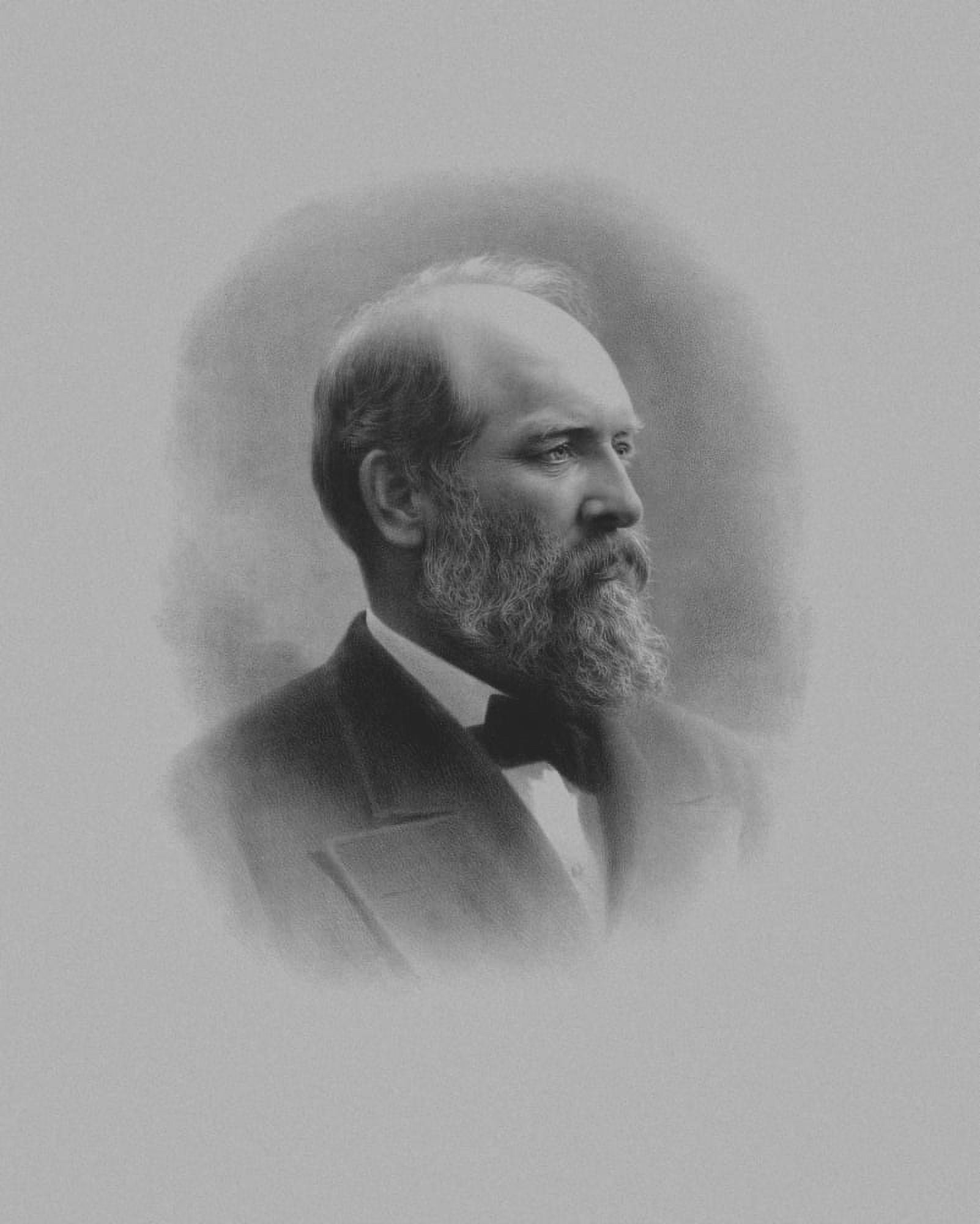 Digitally American history print of President James Garfield Canvas Art - John ParrotStocktrek Images (26 x 32)