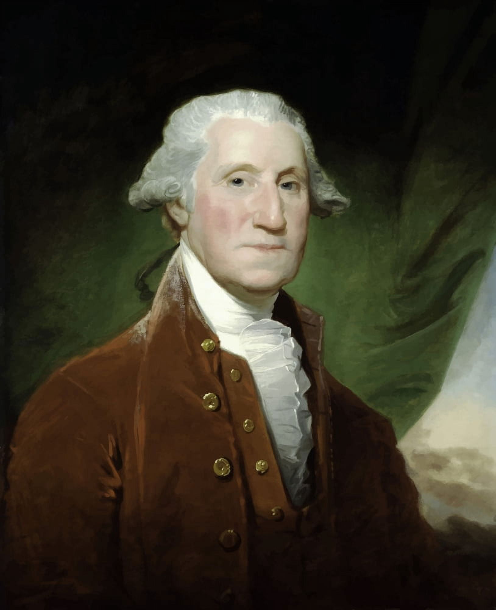 Digitally vector painting of George Washington Canvas Art - John ParrotStocktrek Images (26 x 32)
