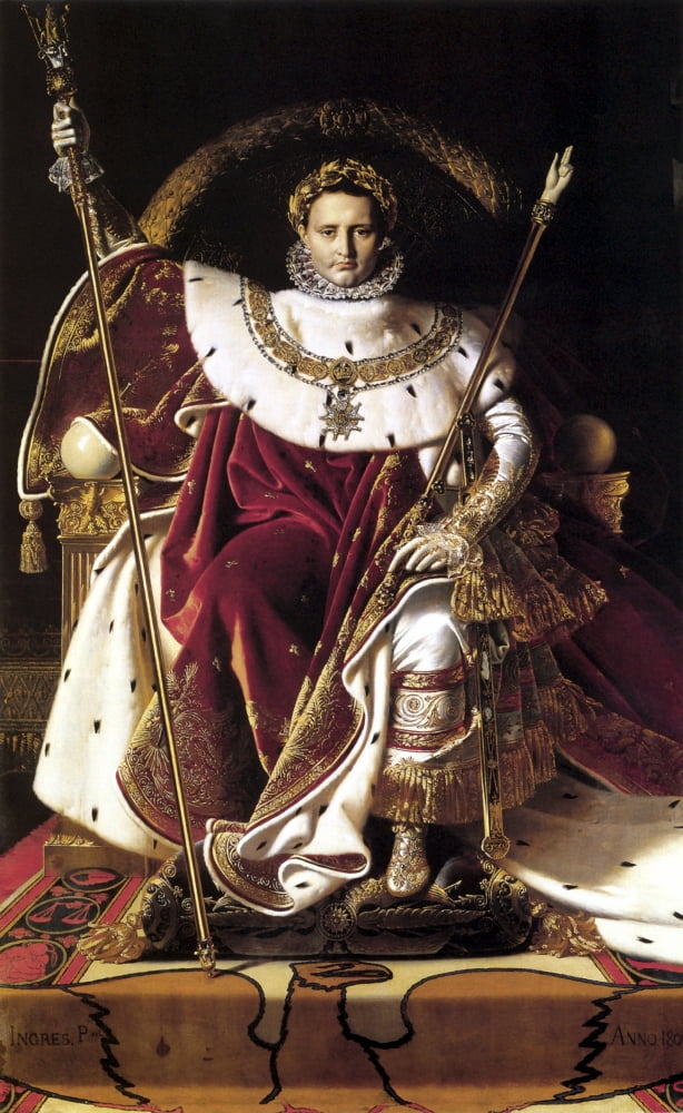 Digitally vector painting of Napoleon Bonaparte Canvas Art - John ParrotStocktrek Images (11 x 18)