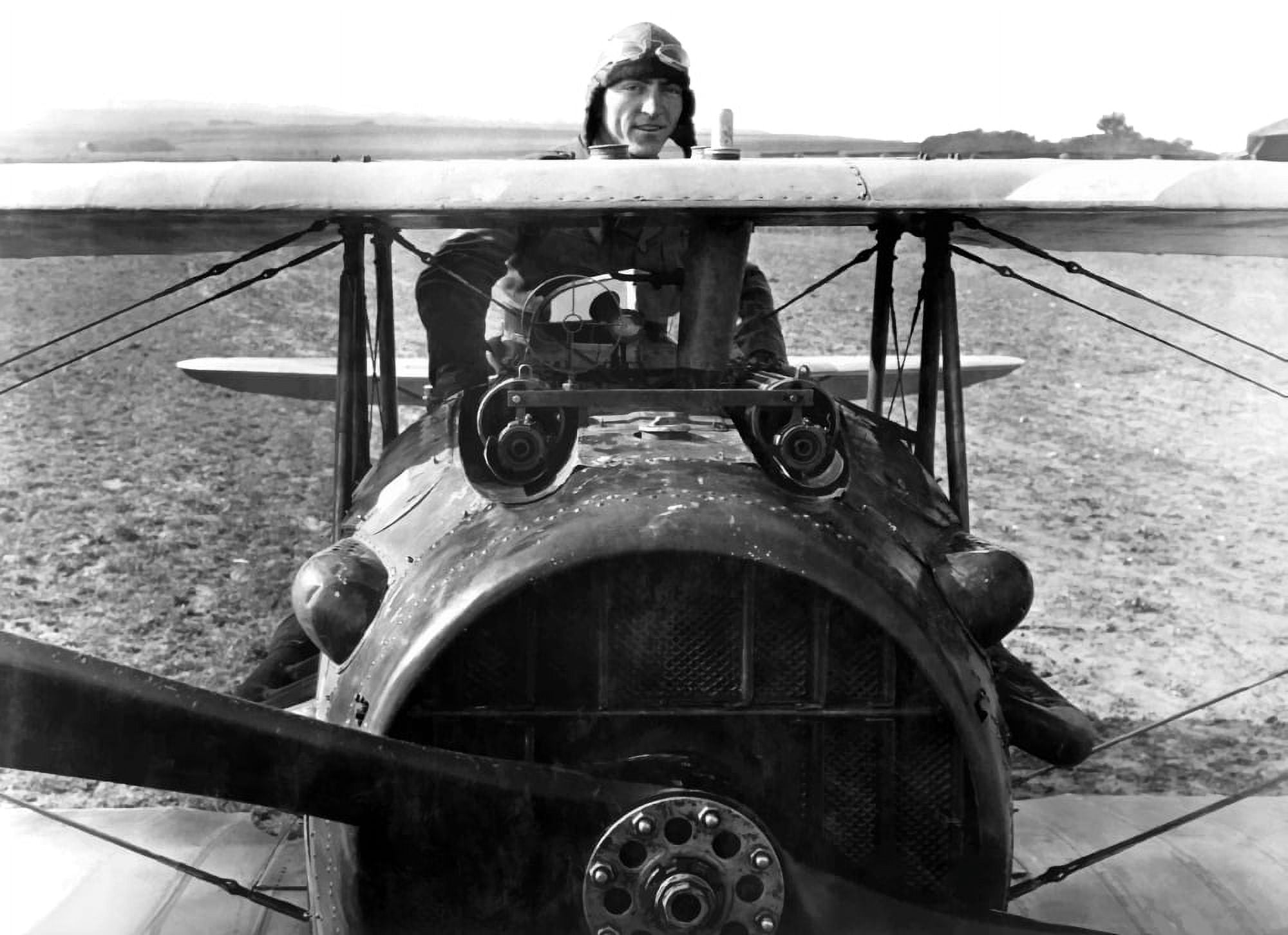 Digitally vector photograph of World War One pilot Eddie Rickenbacker Canvas Art - John ParrotStocktrek Images (33 x 24)
