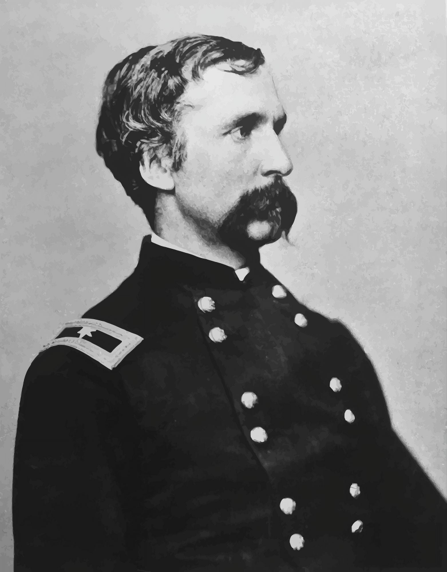 Digitally vector portrait of General Joshua Lawrence Chamberlain Canvas Art - John ParrotStocktrek Images (25 x 32)