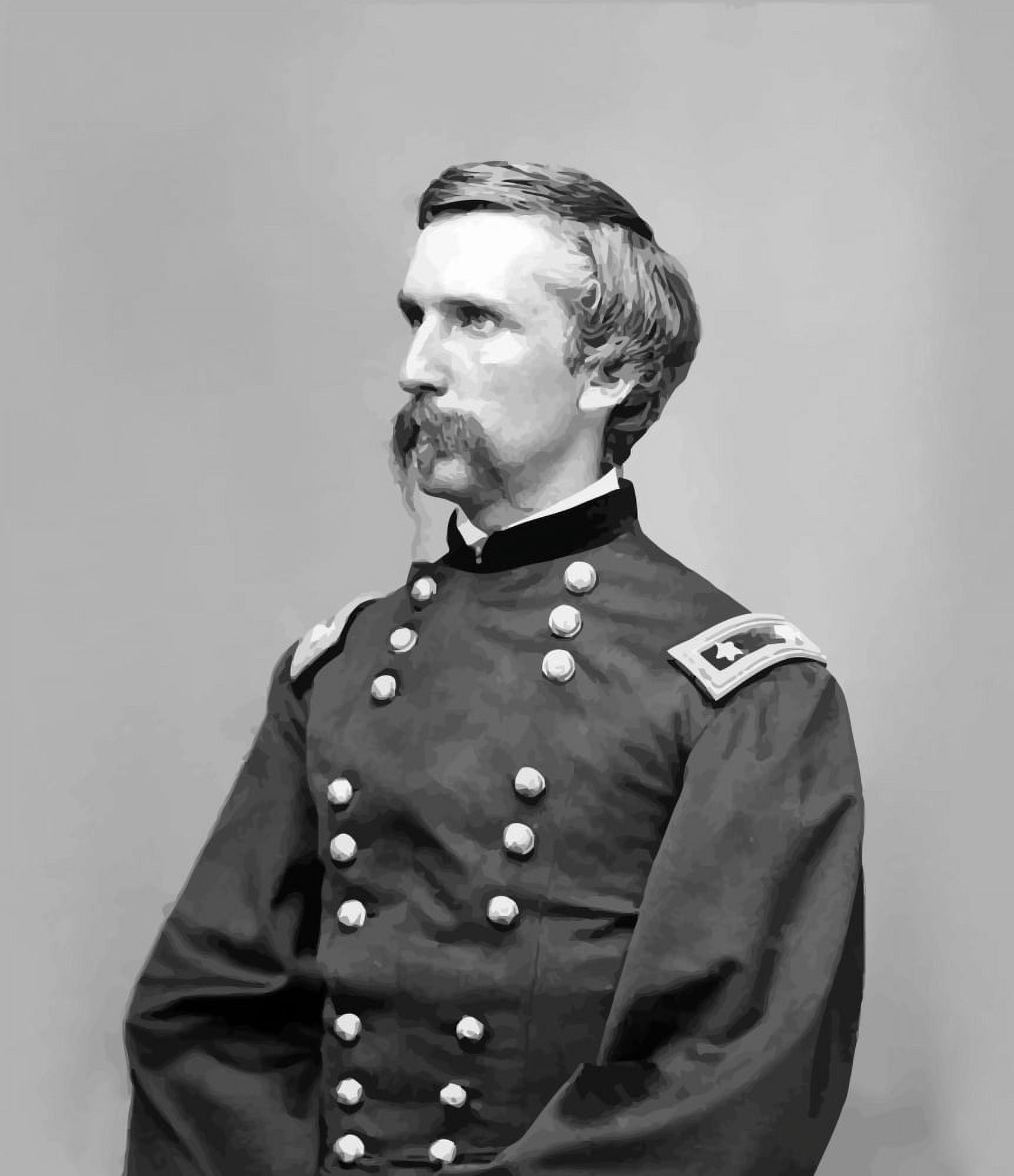 Digitally vector portrait of General Joshua Lawrence Chamberlain Canvas Art - John ParrotStocktrek Images (26 x 31)