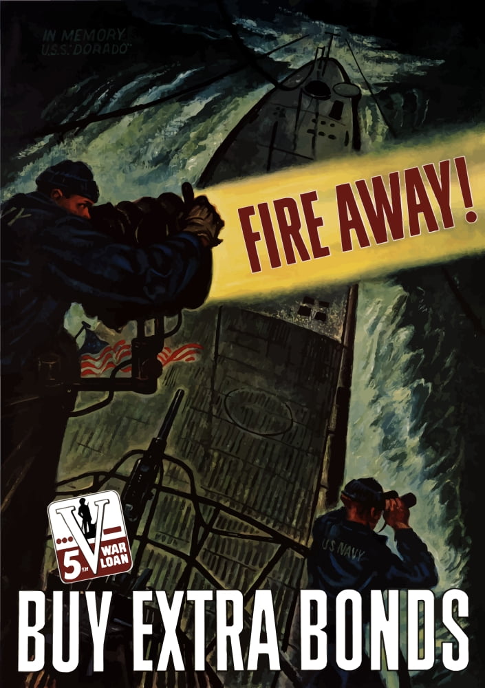 Digitally war propaganda poster Canvas Art - John ParrotStocktrek Images (12 x 17)