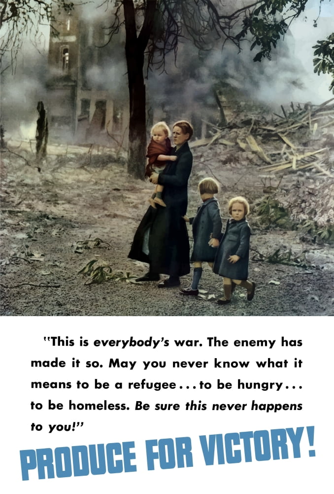 Digitally war propaganda poster Canvas Art - John ParrotStocktrek Images (12 x 17)