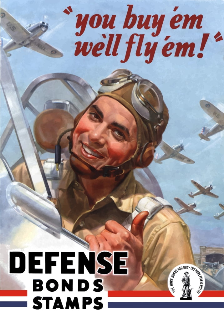 Digitally war propaganda poster Canvas Art - John ParrotStocktrek Images (12 x 17)