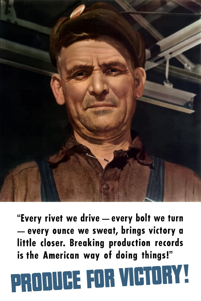 Digitally war propaganda poster Canvas Art - John ParrotStocktrek Images (12 x 18)