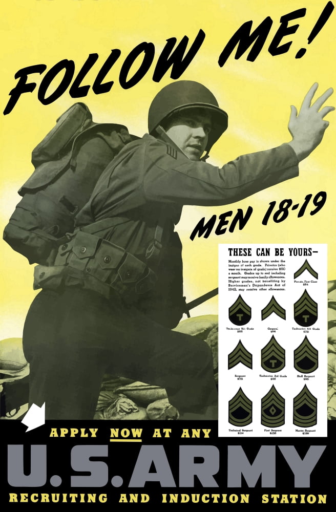 Digitally war propaganda poster Canvas Art - John ParrotStocktrek Images (12 x 18)