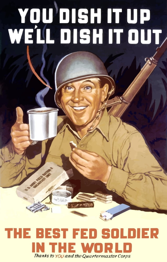 Digitally war propaganda poster Canvas Art - John ParrotStocktrek Images (12 x 18)