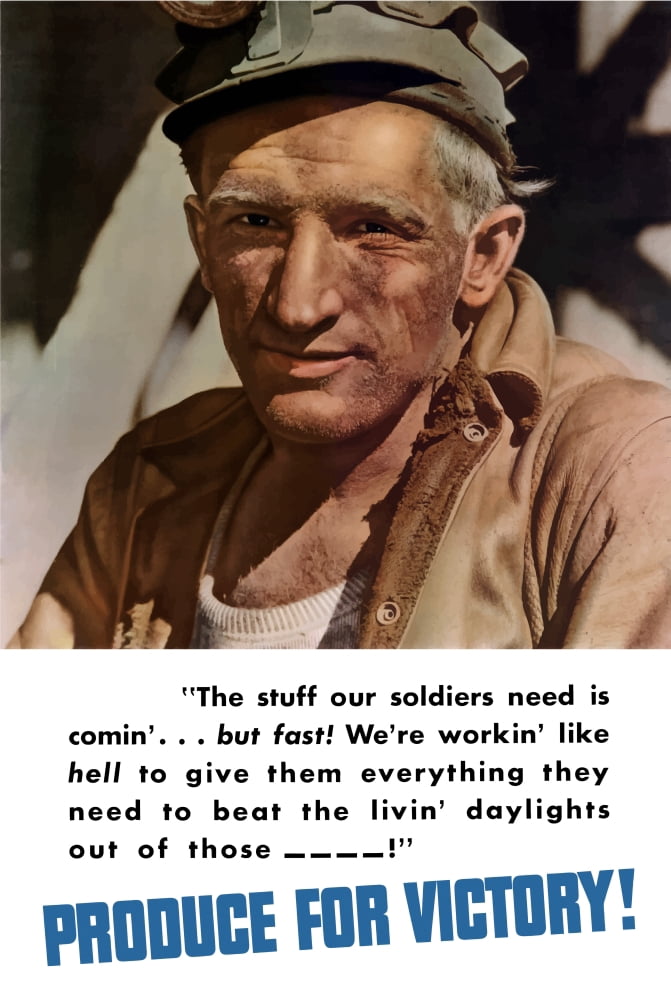 Digitally war propaganda poster Canvas Art - John ParrotStocktrek Images (12 x 18)