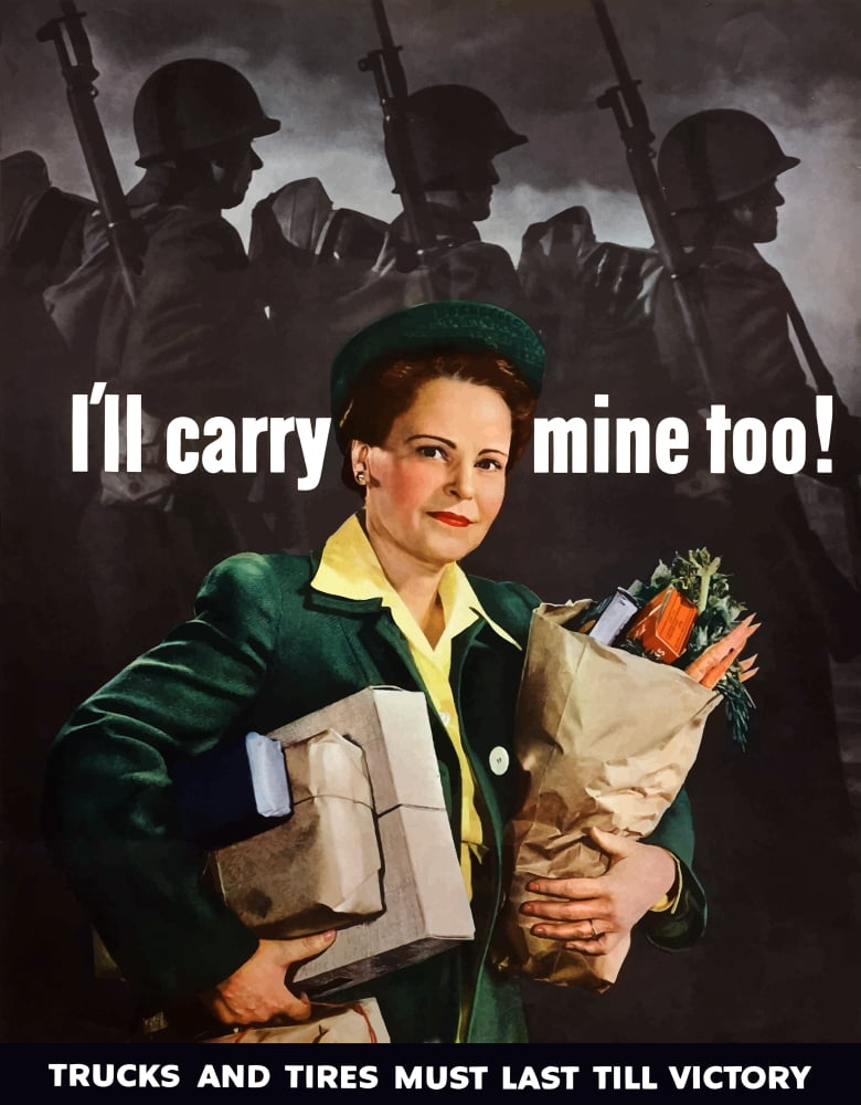 Digitally war propaganda poster Canvas Art - John ParrotStocktrek Images (13 x 16)