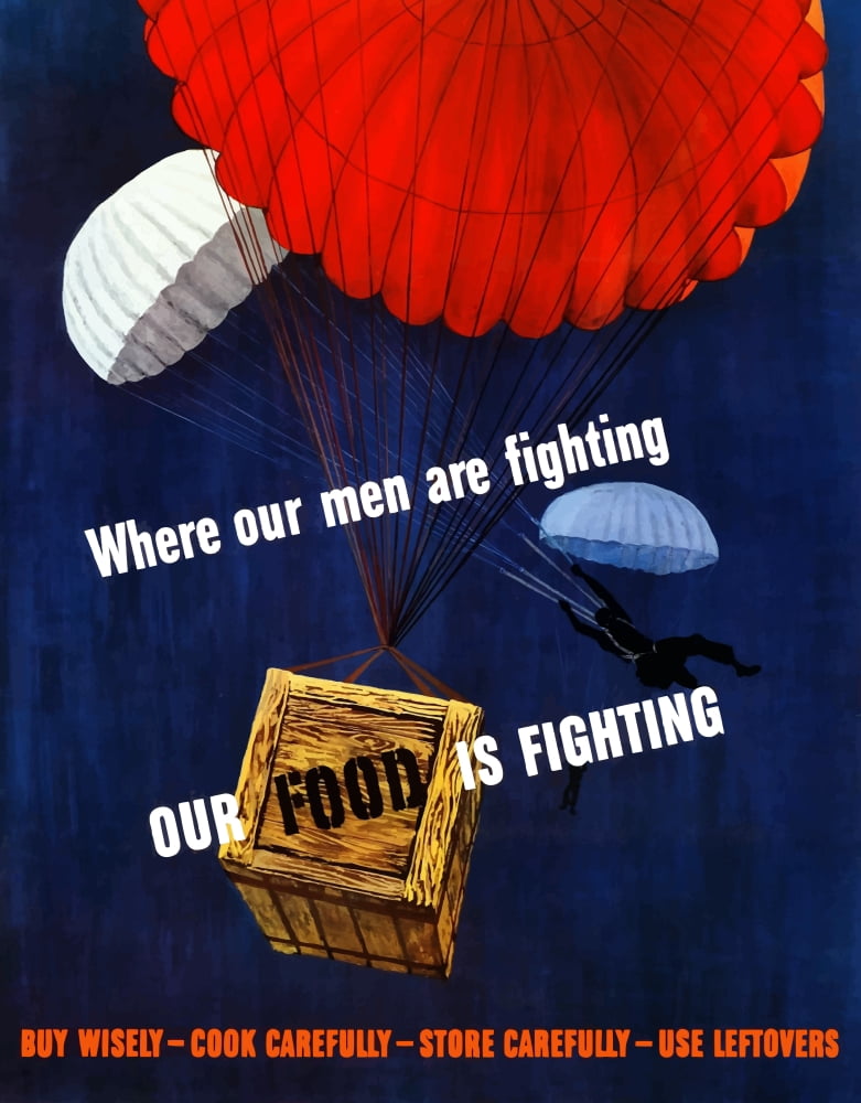 Digitally war propaganda poster Canvas Art - John ParrotStocktrek Images (13 x 16)