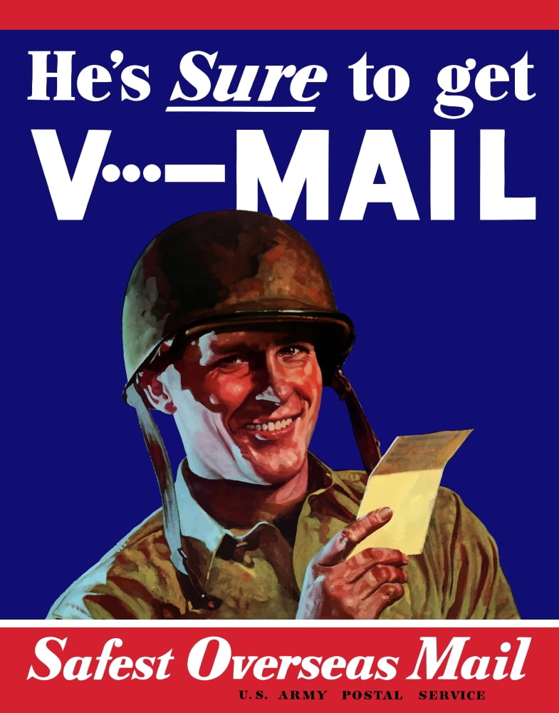 Digitally war propaganda poster Canvas Art - John ParrotStocktrek Images (13 x 16)