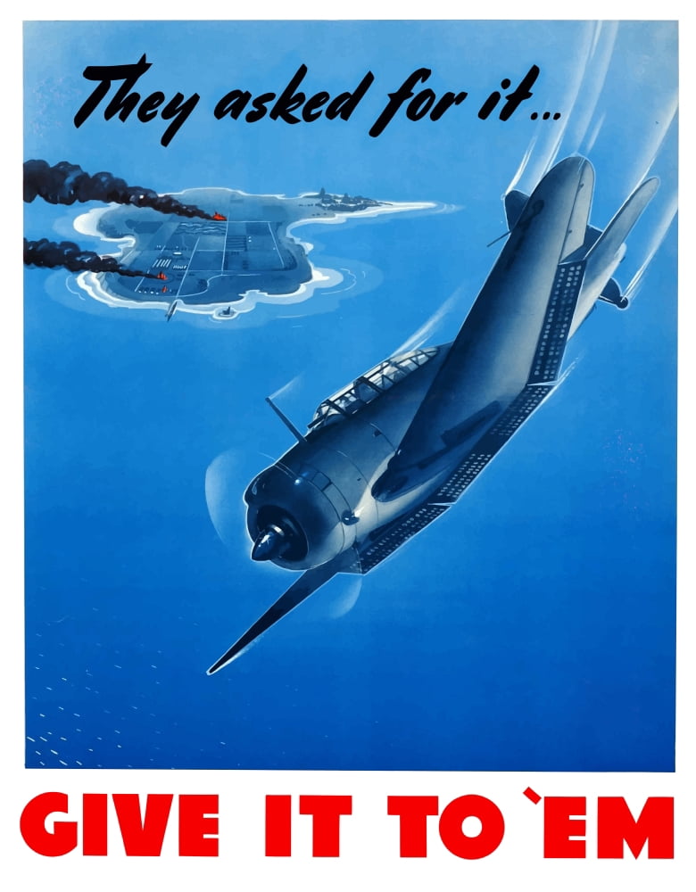 Digitally war propaganda poster Canvas Art - John ParrotStocktrek Images (13 x 17)