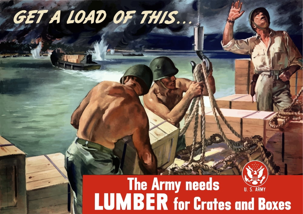 Digitally war propaganda poster Canvas Art - John ParrotStocktrek Images (17 x 12)