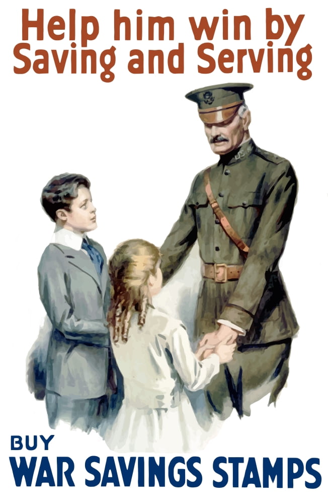 Digitally war propaganda poster Canvas Art - John ParrotStocktrek Images (23 x 35)