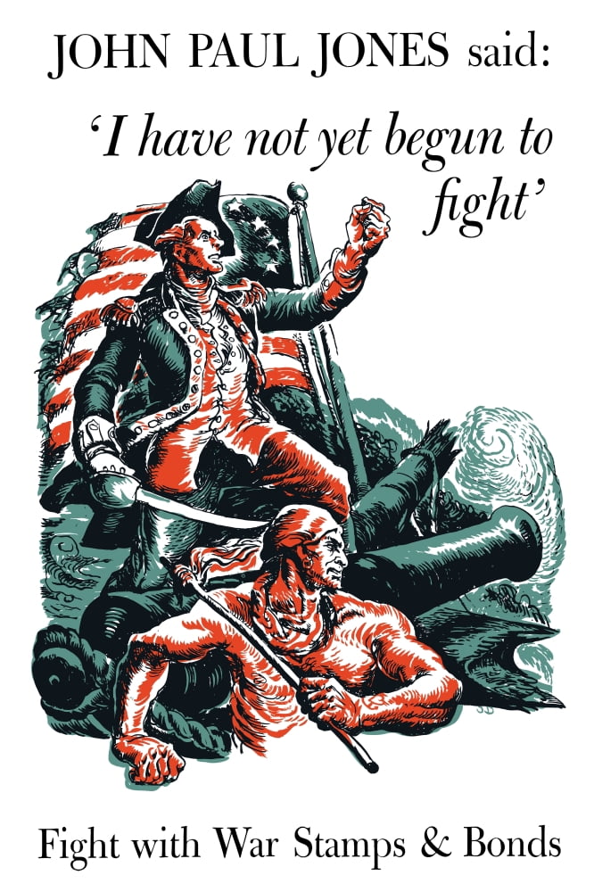 Digitally war propaganda poster Canvas Art - John ParrotStocktrek Images (23 x 35)