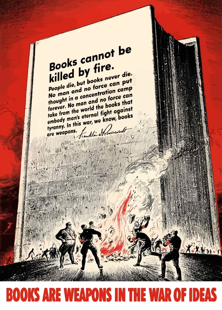 Digitally war propaganda poster Canvas Art - John ParrotStocktrek Images (24 x 33)
