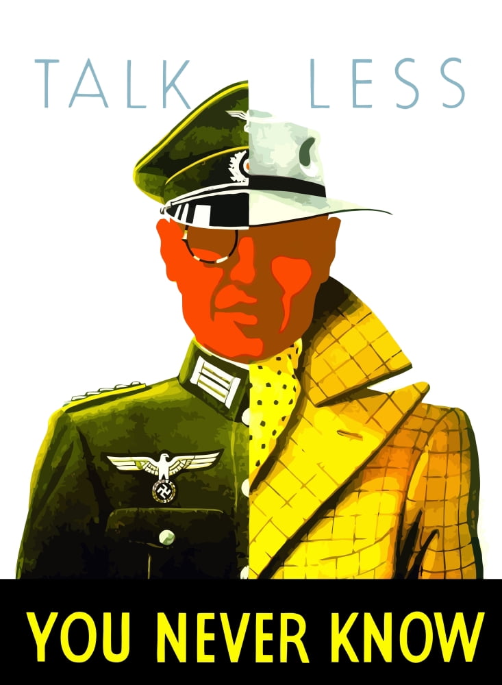 Digitally war propaganda poster Canvas Art - John ParrotStocktrek Images (24 x 33)